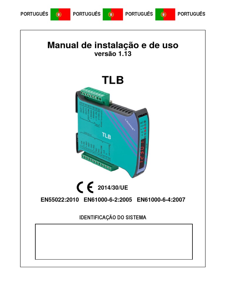 TLB Manual PT | Download grátis PDF | Quilograma | Relé