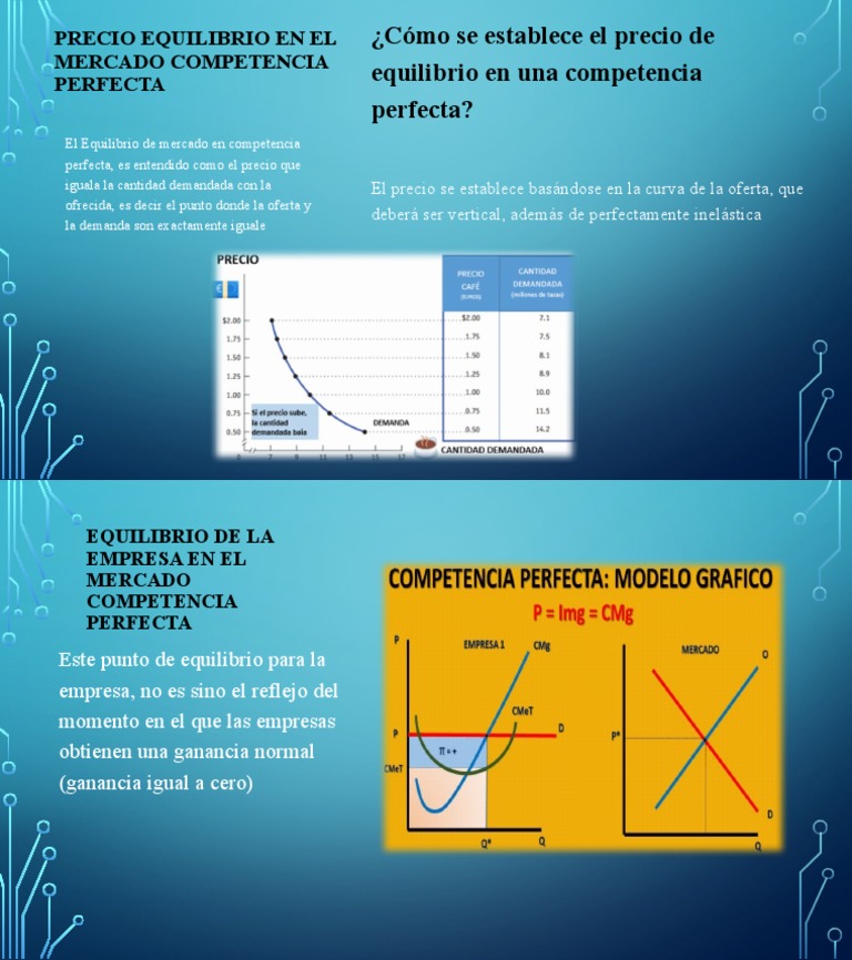 Precio Equilibrio en El Mercado Competencia Perfecta | PDF