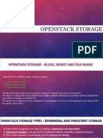 OpenStack Storage Services: Cinder, Swift, Glance