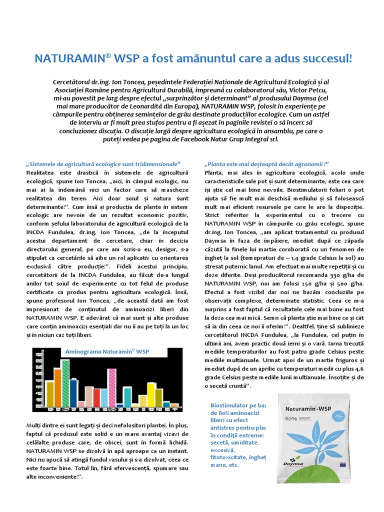 Naturamin WSP | PDF
