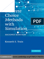 Discrete Choice Methods With Simulation by Kenneth E. Train