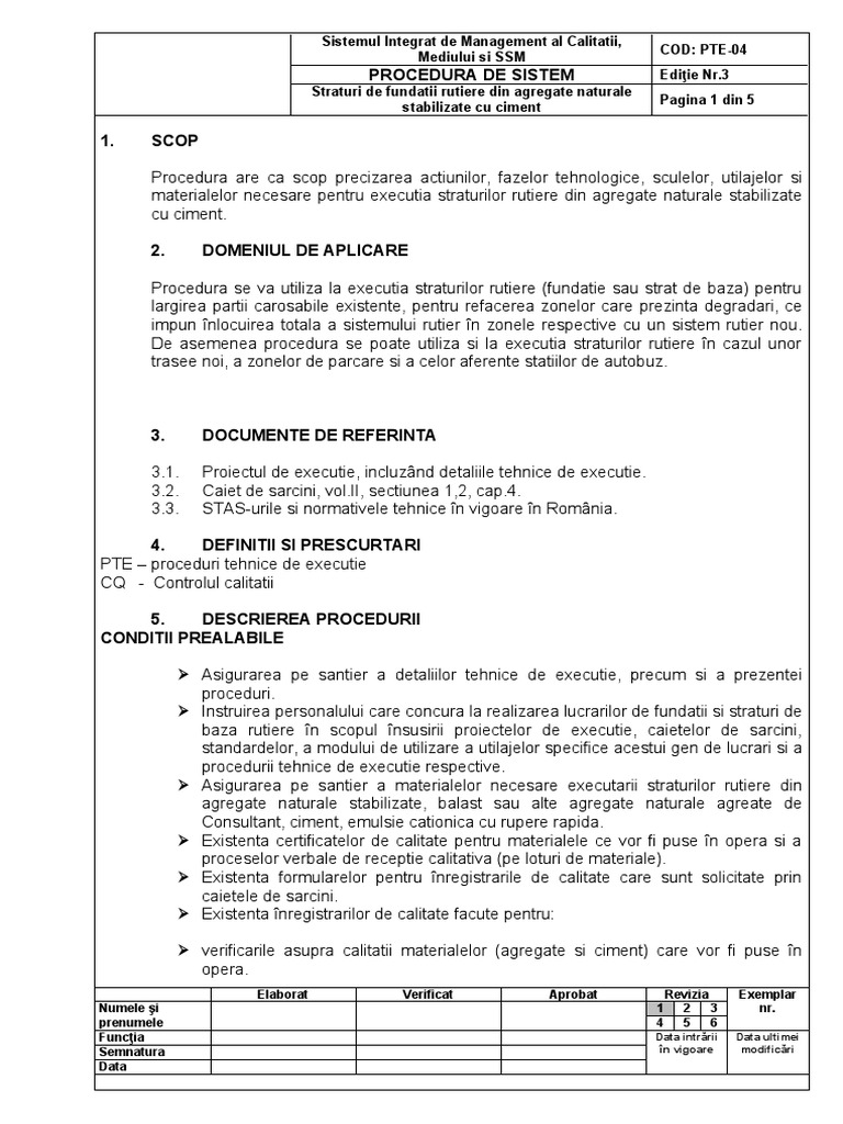 PTE 04 Straturi de Fundatii Rutiere Din Agregate Naturale Stabilizate ...