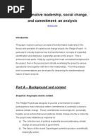 Download Transformative Leadership Social Change And Commitment-An Analysis by Michael Chew SN60800089 doc pdf