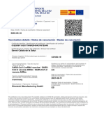 Certificado COVID Digital UE vacunado ARNm