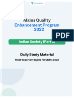 Indian Society - Mains QEP - Part 2