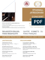 Concert Commenté: Quatre Sommets Du Piano Français