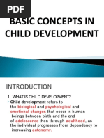 Basic Concepts in Child Development