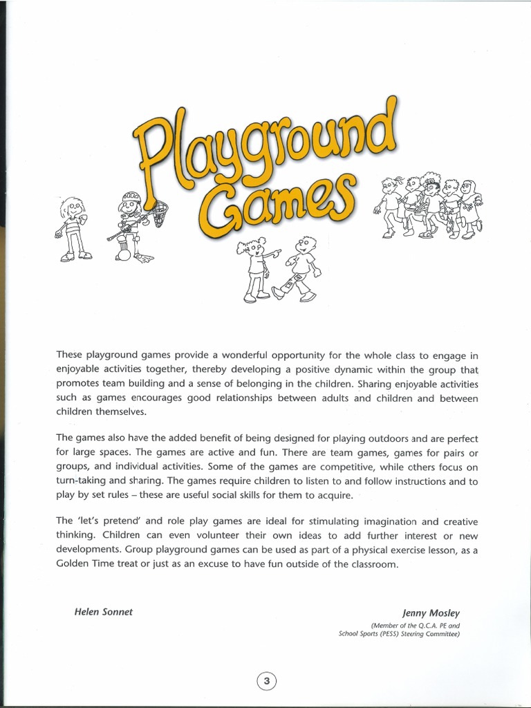 Playground Games | PDF