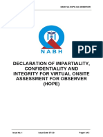 Declaration of I&C For Virtual Onsite Assessment For Observer