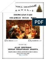 Perayaan Natal HKBP Kebon Jeruk