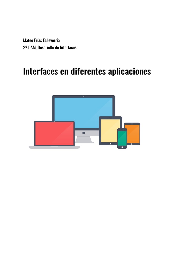 Interfaces en Diferentes Aplicaciones PDF