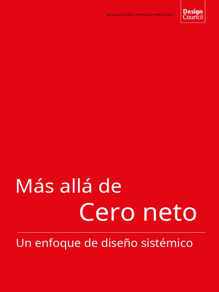 Beyond Net Zero - A Systemic Design Approach - En.es | PDF ...