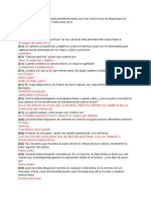 Parcial Generalidad 3D I - Segundo Parcial-2022, PDF, Ligero