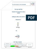 SOP SQL Adding Files To The Database.