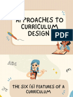 Approaches To Curriculum Design