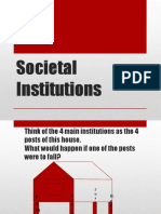 Societal Institutions Without Impacts