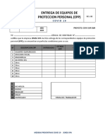 Formato de Entrega Epp Covid