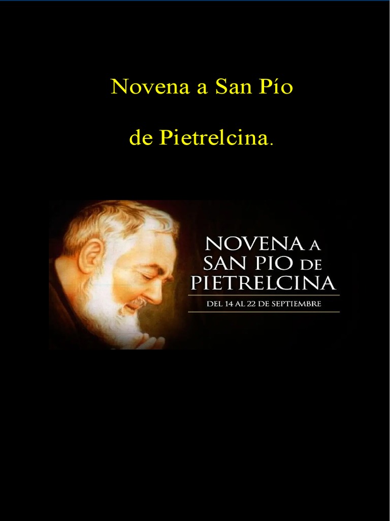Novena Padre Pío | PDF | Oración | eucaristía