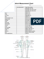 Aldrich Measurements Chart SEAMLY ME