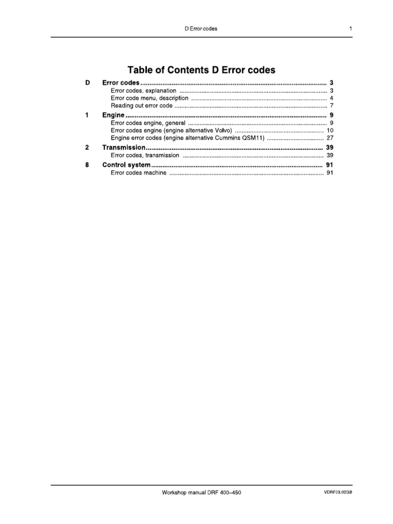 Kalmar Code DRF-DRT | PDF