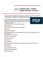 Practice Quiz - Carotid Sheath, Pharynx, & Larynx