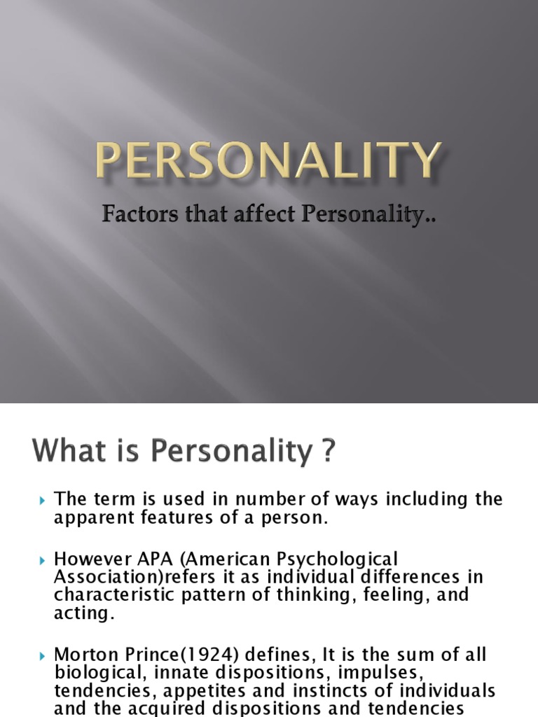 Personality Genetic Factors | PDF | Genetics | Genome Wide Association ...