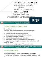 Introduction to Surveying Concepts
