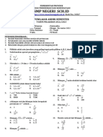 Matematika SMP Kelas IX Semester Ganjil 2022/2023