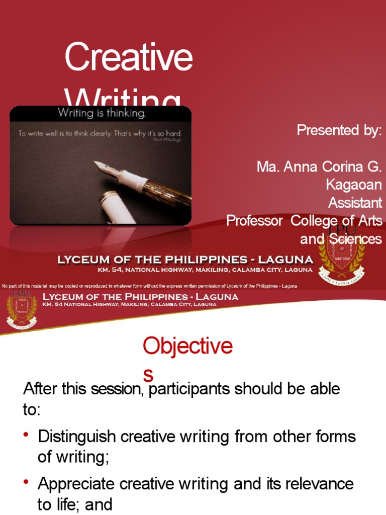 Creative Writing | PDF | Creativity | Creative Writing