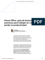 Home Office Cómo Trabajar en Casa y Mantener La Productividad