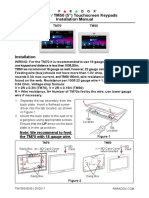 Manual Instalare, Fisa Tehnica Tastatura Paradox TM70