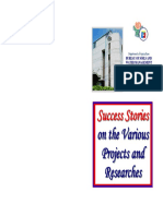 Success Stories On The Various Projects and Researches