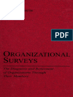 Organizational Surveys - The Diagnosis and Betterment of Organizations Through Their Members (2003)