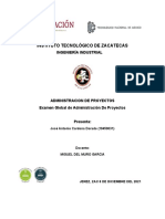 examen global de admistracion de proyectos