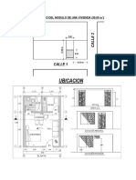 Metrado de módulo de vivienda de 30m2