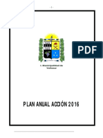 Plan Anual de Accion 2016