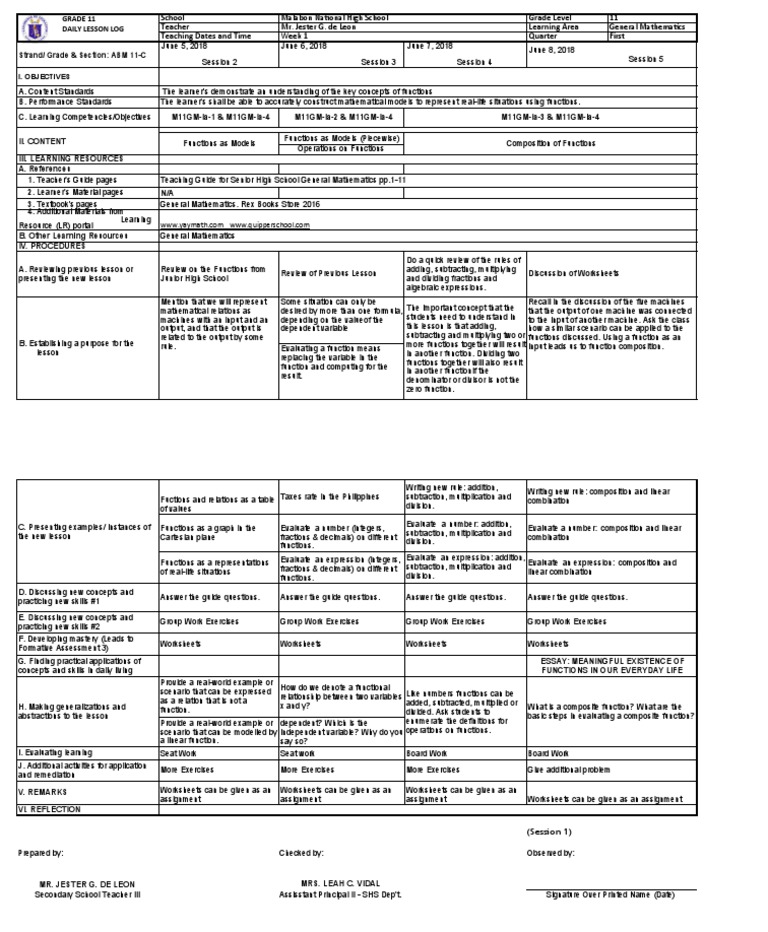 General math dll for shs more dll at depedtambayanphblogspotcom q1 week