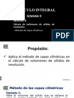 Cálculo de volúmenes de sólidos de revolución usando capas cilíndricas