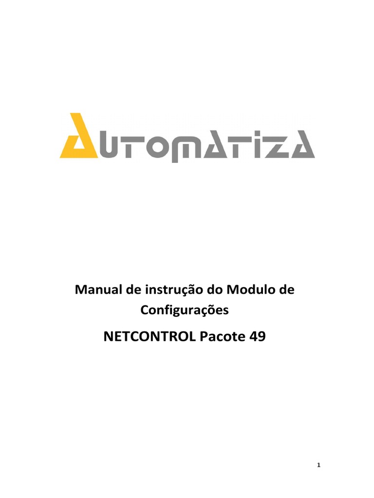 Manual de Configuração do NETCONTROL | PDF | Rede de computadores ...