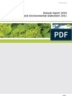 European Environment Agency Annual Report 2010 and Environmental Statement 2011
