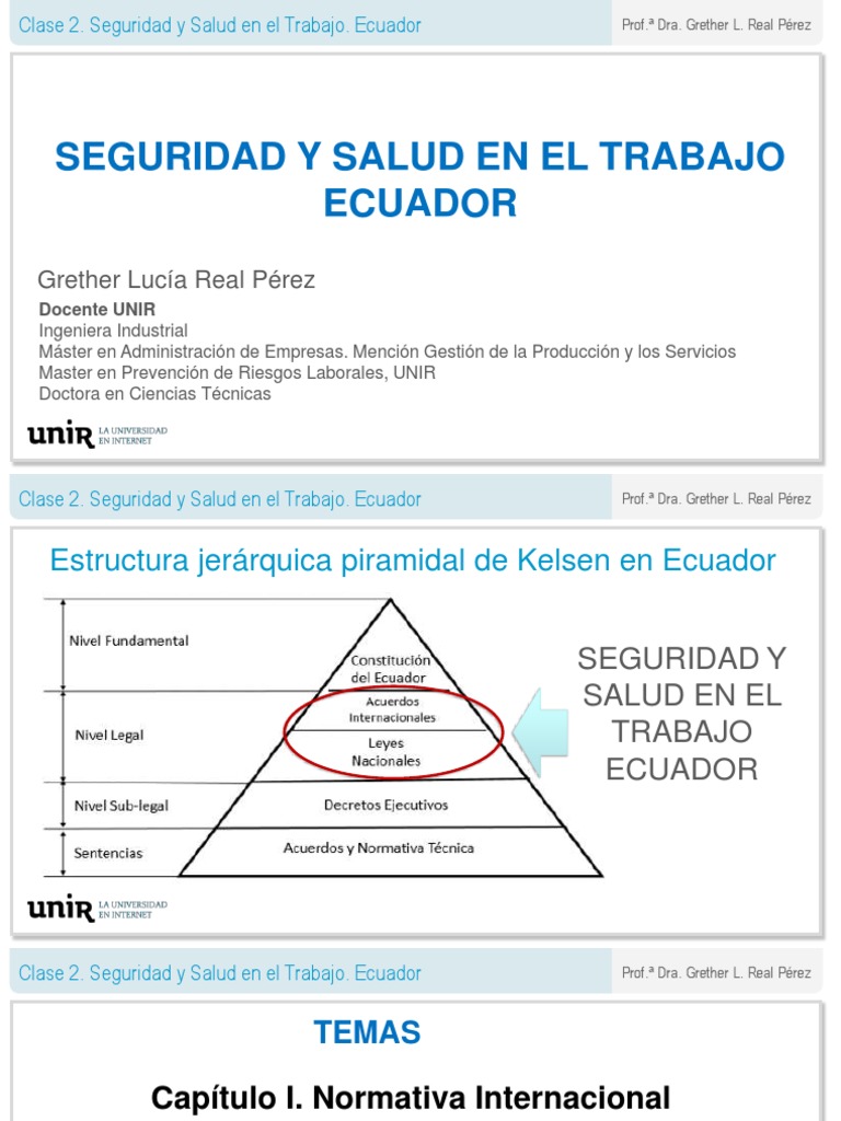 Seguridad y Salud Laboral en Ecuador | PDF | Riesgo | Ecuador