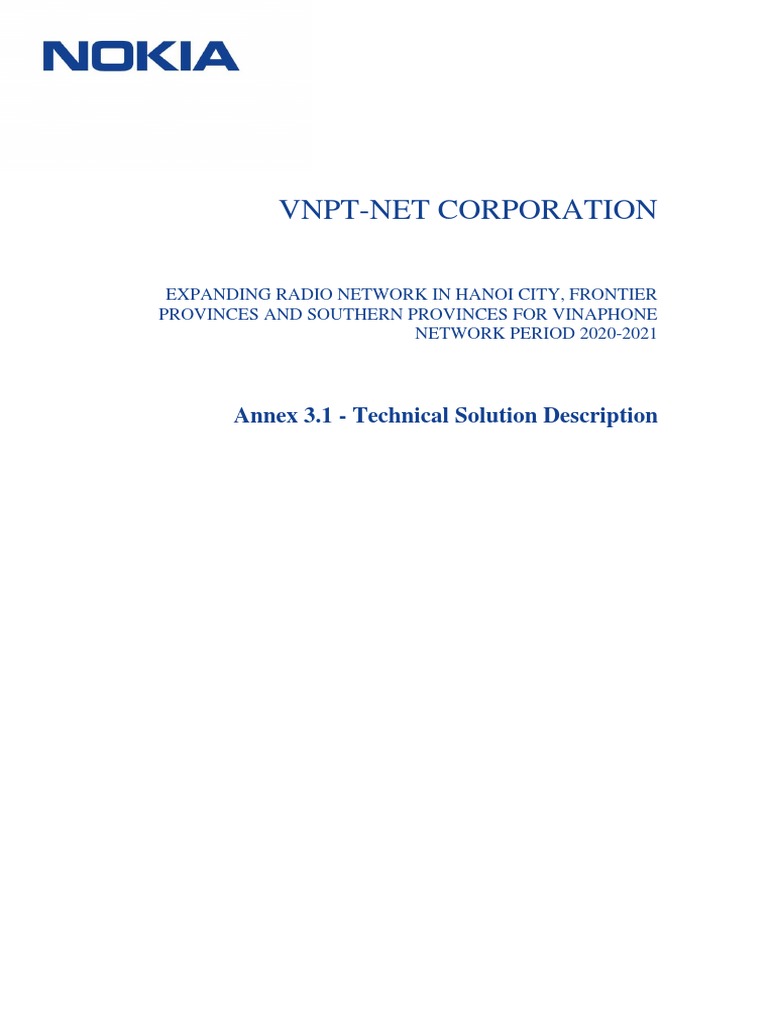 Annex 3.1 - Nokia Technical Solution Description - Phase 5 - June - 2020 |  PDF | High Speed Packet Access | Lte (Telecommunication)
