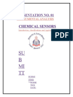 PRESENTATION NO. 01: CHEMICAL SENSORS