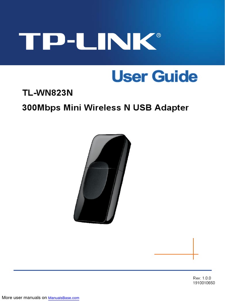 TPLink Network Card TLWN823N PDF Ieee 802.11 Wireless Lan