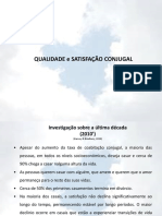 Qualidade conjugal ao longo do tempo