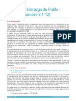 07 El Estilo de Liderazgo Del Apostol Pablo 1 Parte (1 Tes. 2 1-12)