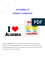 Algebra II Summer 2022