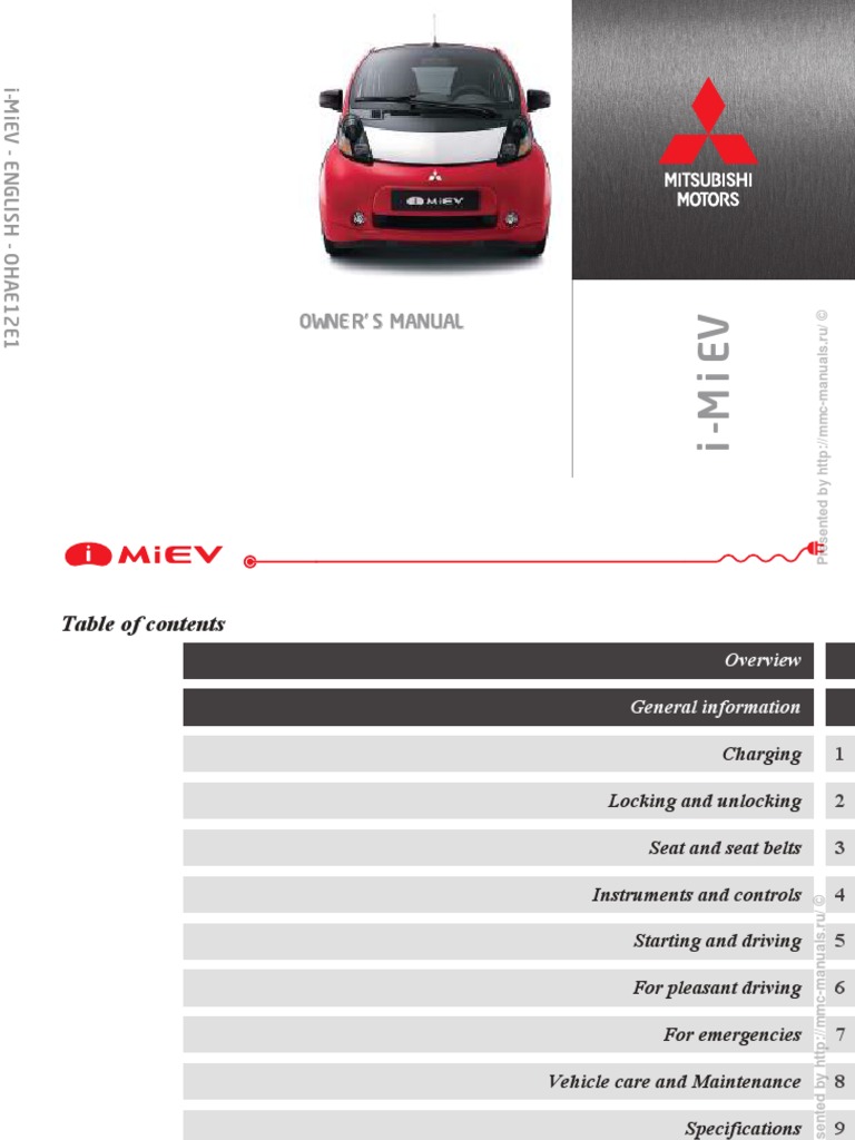 MITSUBISHI OWNERS MANUAL PDF 2022 visual data 4
