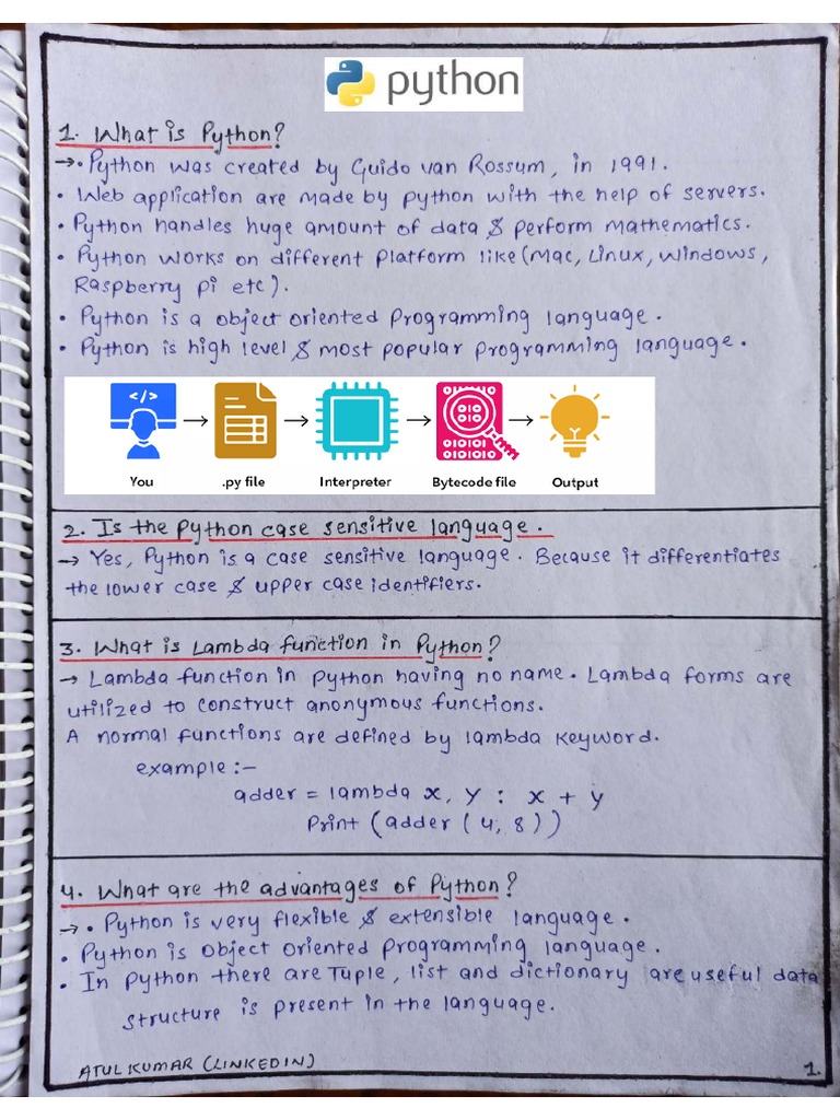 ? Python?interview Questions & Answer | PDF