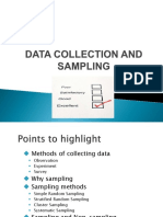 Methods of Data Collection, Sampling Techniques and Errors